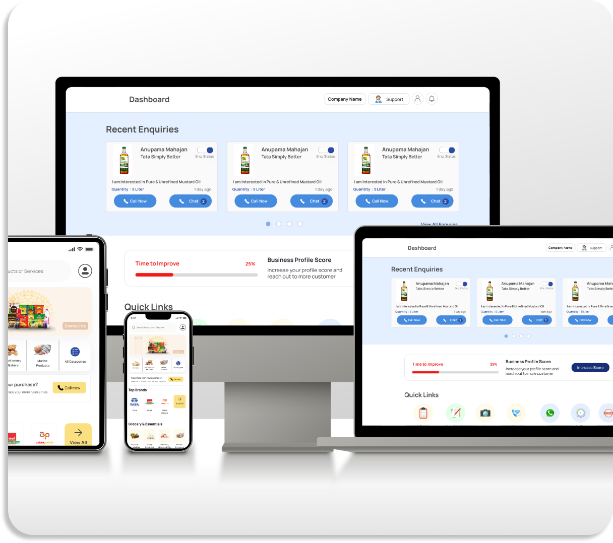 Restaurant Mandi interface preview across devices